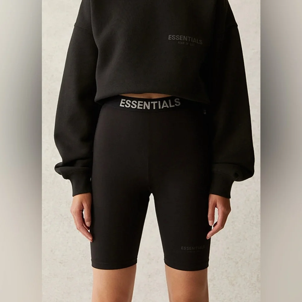 Essentials Fear Of God Black Biker Shorts - Picture 2 of 2